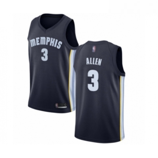 Youth Memphis Grizzlies 3 Grayson Allen Swingman Navy Blue Basketball Jersey Icon Edition