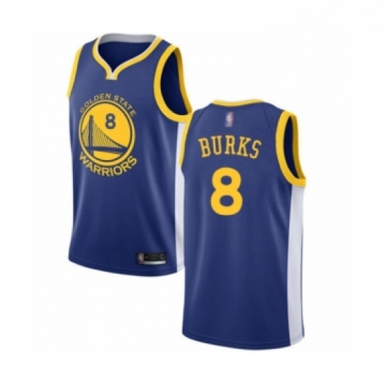 Youth Golden State Warriors 8 Alec Burks Swingman Royal Blue Basketball Jersey Icon Edition