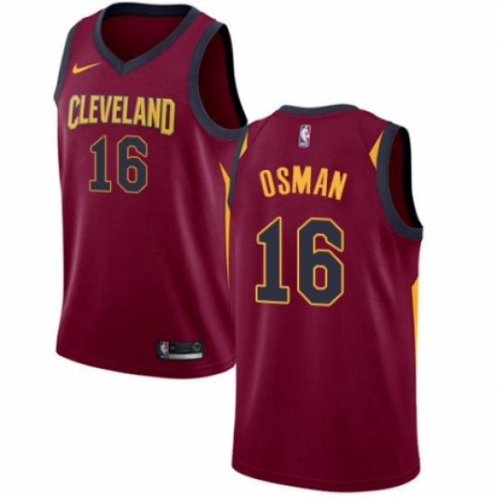 Youth Nike Cleveland Cavaliers 16 Cedi Osman Swingman Maroon NBA Jersey Icon Edition