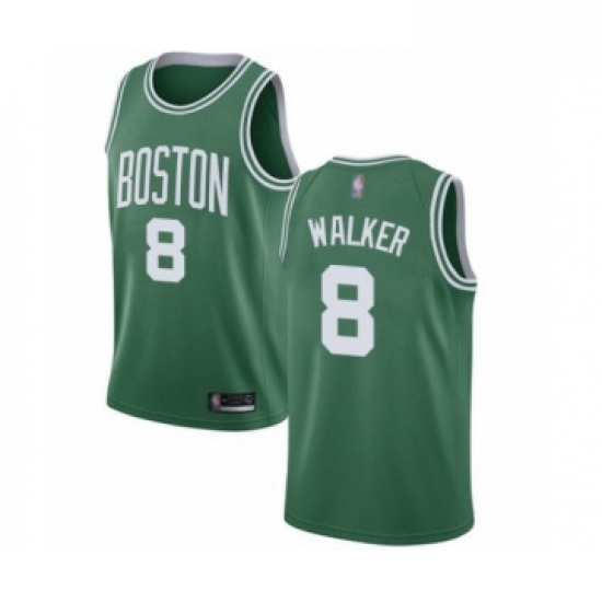 Youth Boston Celtics 8 Kemba Walker Swingman GreenWhite No Road Basketball Jersey Icon Edition