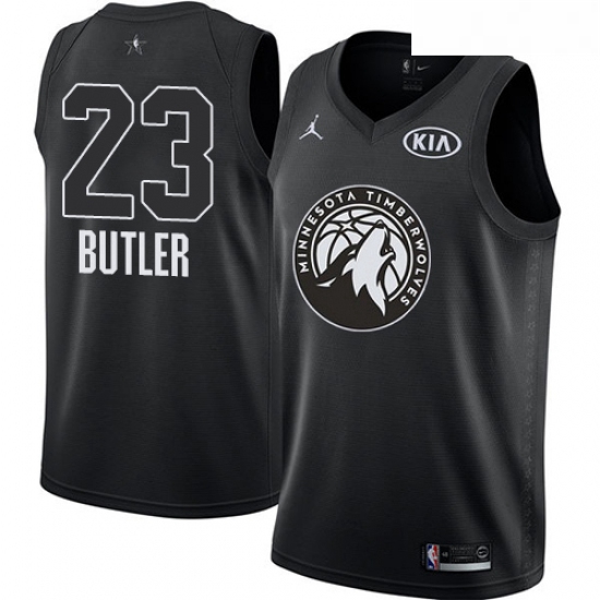 Youth Nike Jordan Minnesota Timberwolves 23 Jimmy Butler Swingman Black 2018 All Star Game NBA Jerse