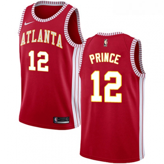 Youth Nike Atlanta Hawks 12 Taurean Prince Authentic Red NBA Jersey Statement Edition