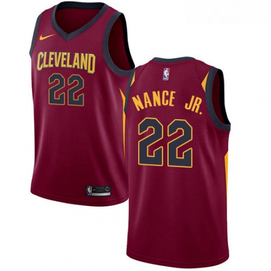 Youth Nike Cleveland Cavaliers 22 Larry Nance Jr Swingman Maroon NBA Jersey Icon Edition