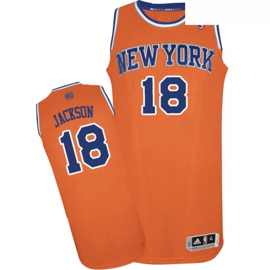 Youth Adidas New York Knicks 18 Phil Jackson Authentic Orange Alternate NBA Jersey