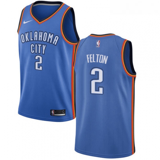 Youth Nike Oklahoma City Thunder 2 Raymond Felton Swingman Royal Blue Road NBA Jersey Icon Edition