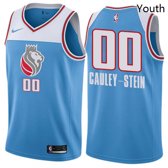 Youth Nike Sacramento Kings 0 Willie Cauley Stein Swingman Blue 