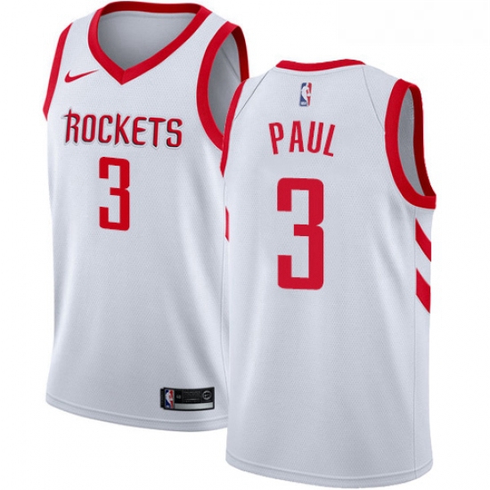 Youth Nike Houston Rockets 3 Chris Paul Authentic White Home NBA