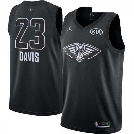 Youth Nike Jordan New Orleans Pelicans 23 Anthony Davis Swingman Black 2018 All Star Game NBA Jersey