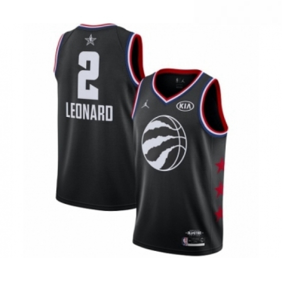 Youth Jordan Toronto Raptors 2 Kawhi Leonard Swingman Black 2019 All Star Game Basketball Jersey