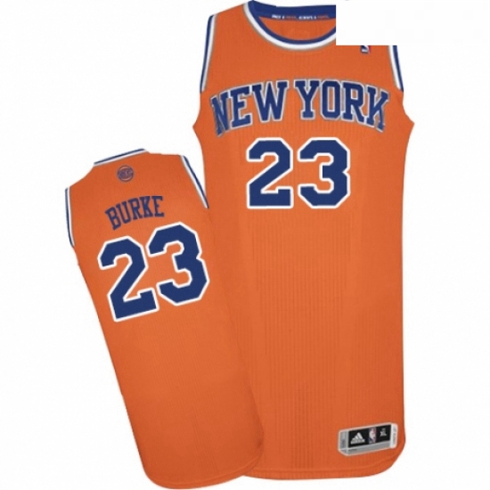 Youth Adidas New York Knicks 23 Trey Burke Authentic Orange Alternate NBA Jersey