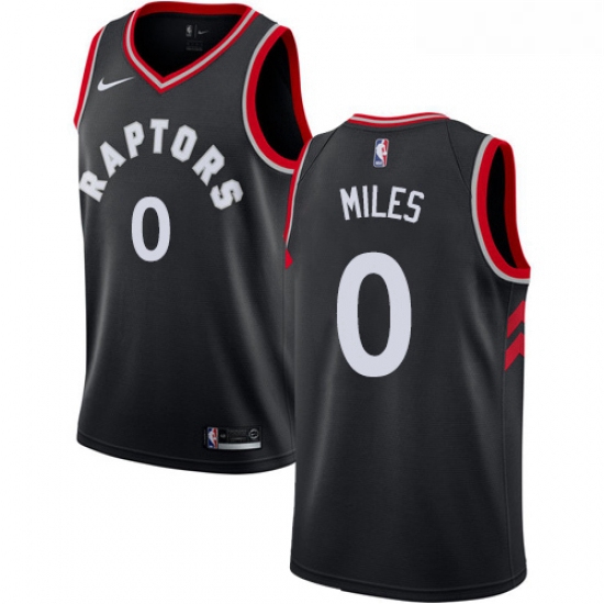 Youth Nike Toronto Raptors 0 CJ Miles Authentic Black Alternate 