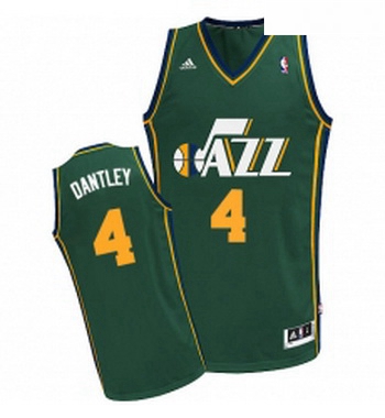 Youth Adidas Utah Jazz 4 Adrian Dantley Swingman Green Alternate NBA Jersey