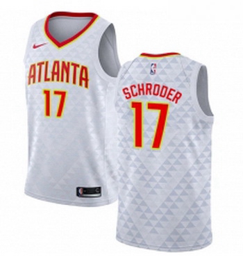 Youth Nike Atlanta Hawks 17 Dennis Schroder Swingman White NBA J