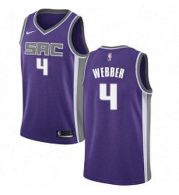 Youth Nike Sacramento Kings 4 Chris Webber Authentic Purple Road