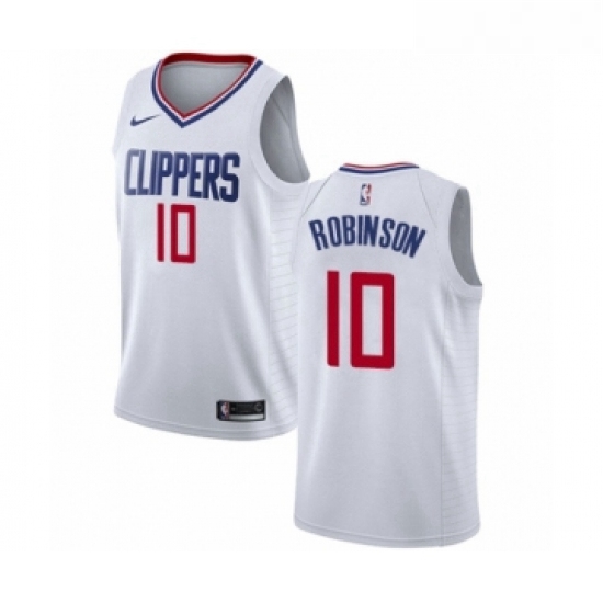 Youth Nike Los Angeles Clippers 10 Jerome Robinson Swingman White NBA Jersey Association Edition