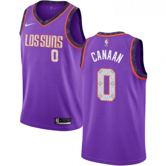 Youth Nike Phoenix Suns 0 Isaiah Canaan Swingman Purple NBA Jers