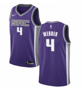 Youth Nike Sacramento Kings 4 Chris Webber Swingman Purple Road NBA Jersey Icon Edition