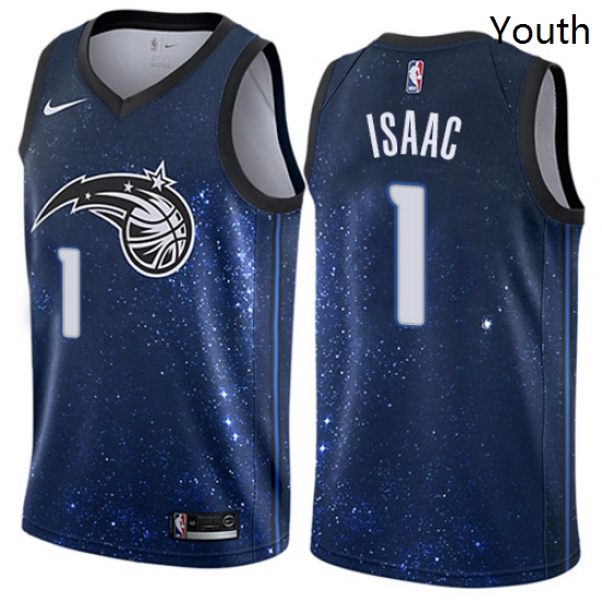 Youth Nike Orlando Magic 1 Jonathan Isaac Swingman Blue NBA Jers