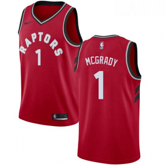 Youth Nike Toronto Raptors 1 Tracy Mcgrady Swingman Red Road NBA