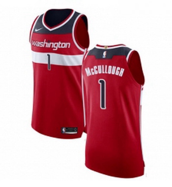 Youth Nike Washington Wizards 1 Chris McCullough Authentic Red Road NBA Jersey Icon Edition