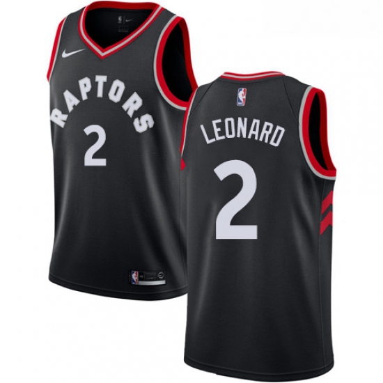 Youth Nike Toronto Raptors 2 Kawhi Leonard Swingman Black NBA Je