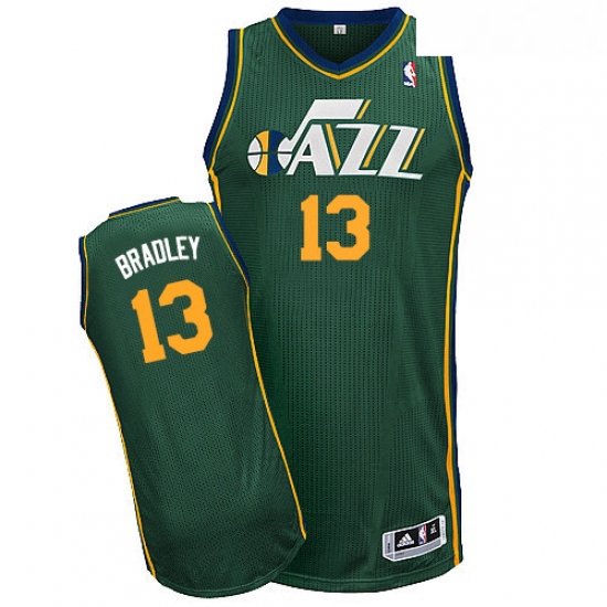 Youth Adidas Utah Jazz 13 Tony Bradley Authentic Green Alternate NBA Jersey