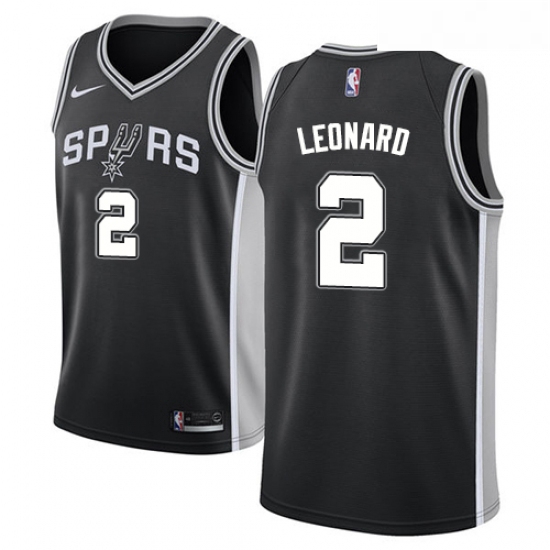 Youth Nike San Antonio Spurs 2 Kawhi Leonard Swingman Black Road