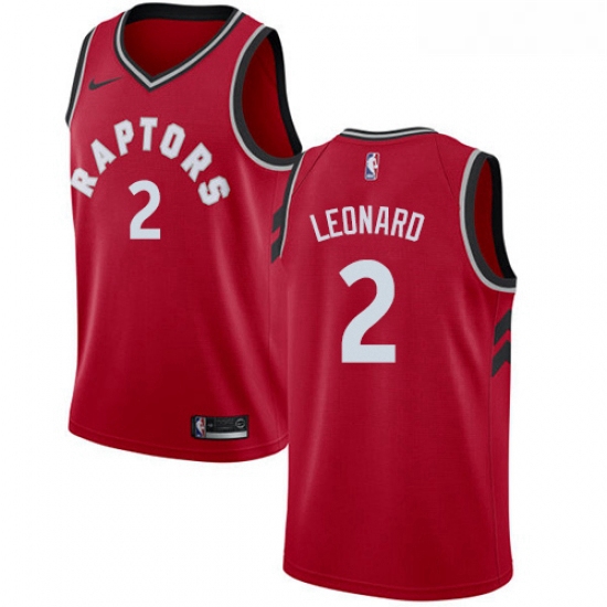 Youth Nike Toronto Raptors 2 Kawhi Leonard Swingman Red NBA Jersey Icon Edition