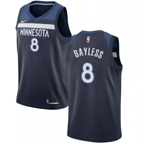 Youth Nike Minnesota Timberwolves 8 Jerryd Bayless Swingman Navy Blue NBA Jersey Icon Edition