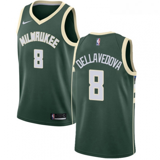 Youth Nike Milwaukee Bucks 8 Matthew Dellavedova Swingman Green Road NBA Jersey Icon Edition