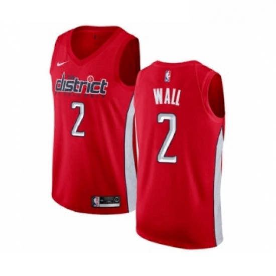 Youth Nike Washington Wizards 2 John Wall Red Swingman Jersey Earned Edition