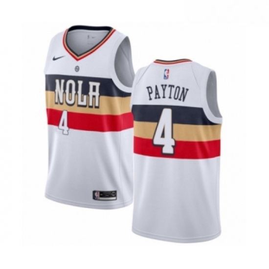 Youth Nike New Orleans Pelicans 4 Elfrid Payton White Swingman Jersey Earned Edition