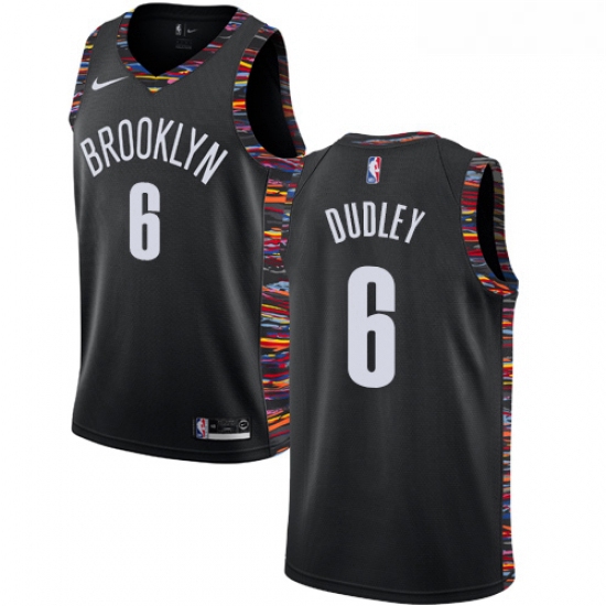 Youth Nike Brooklyn Nets 6 Jared Dudley Swingman Black NBA Jerse