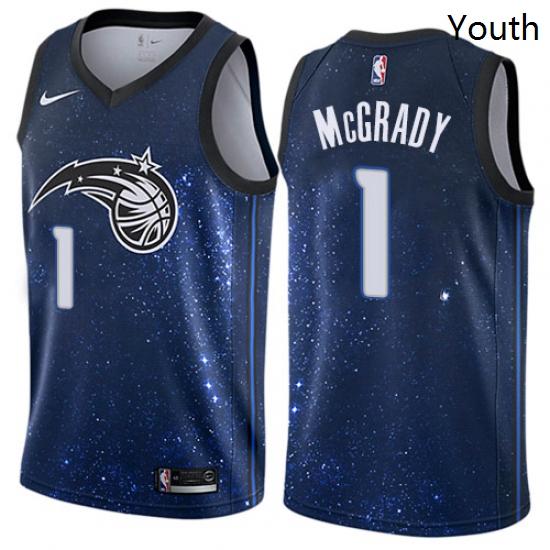 Youth Nike Orlando Magic 1 Tracy Mcgrady Swingman Blue NBA Jerse