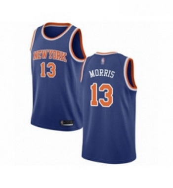 Youth New York Knicks 13 Marcus Morris Swingman Royal Blue Basketball Jersey Icon Edition