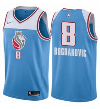Youth Nike Sacramento Kings 8 Bogdan Bogdanovic Swingman Blue NB