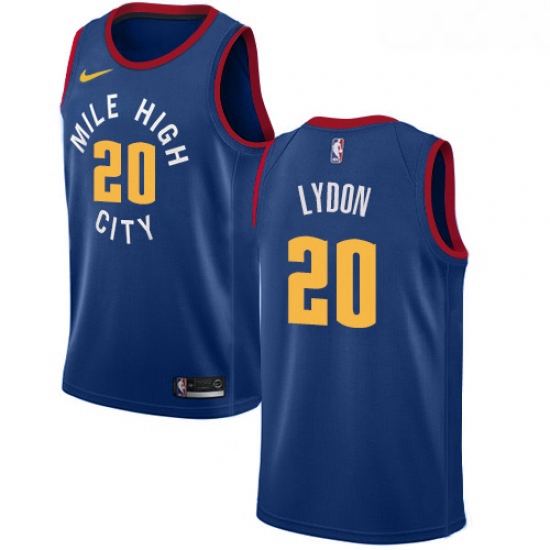 Youth Nike Denver Nuggets 20 Tyler Lydon Swingman Light Blue Alternate NBA Jersey Statement Edition