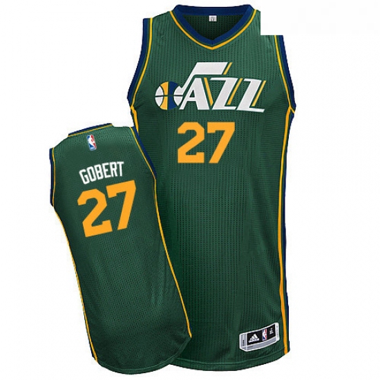 Youth Adidas Utah Jazz 27 Rudy Gobert Authentic Green Alternate NBA Jersey