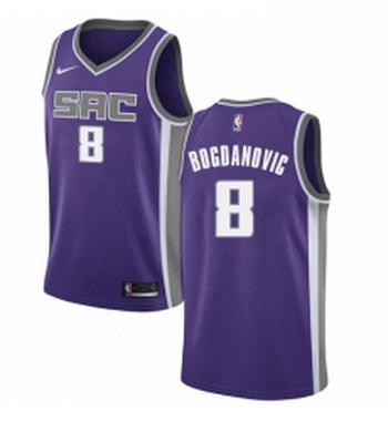 Youth Nike Sacramento Kings 8 Bogdan Bogdanovic Swingman Purple NBA Jersey Icon Edition