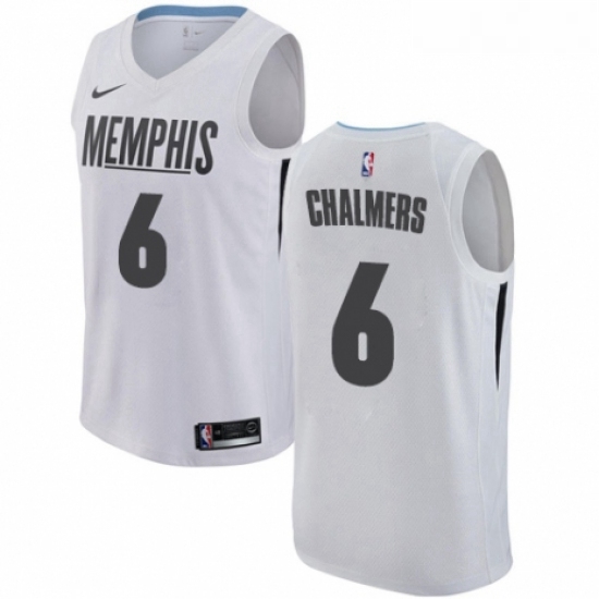 Youth Nike Memphis Grizzlies 6 Mario Chalmers Swingman White NBA Jersey City Edition