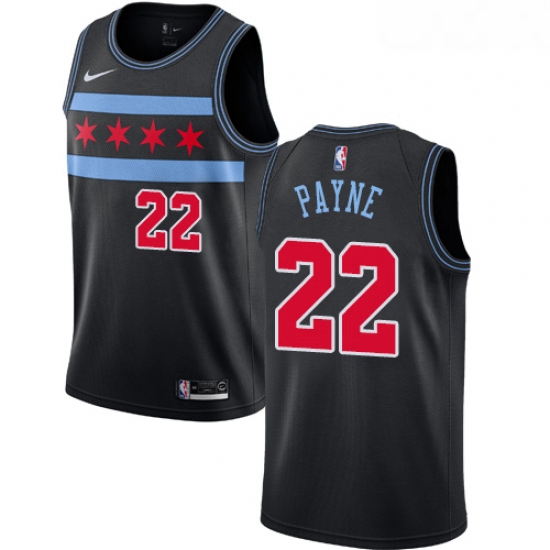 Youth Nike Chicago Bulls 22 Cameron Payne Swingman Black NBA Jer