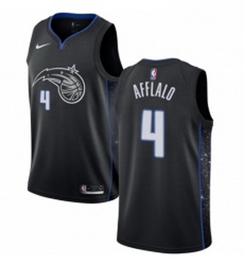 Youth Nike Orlando Magic 4 Arron Afflalo Swingman Black NBA Jersey City Edition