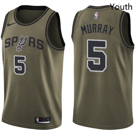 Youth Nike San Antonio Spurs 5 Dejounte Murray Swingman Green Sa