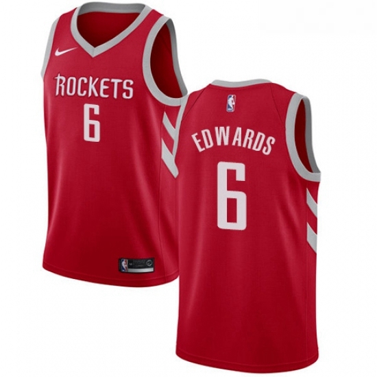 Youth Nike Houston Rockets 6 Vincent Edwards Swingman Red NBA Jersey Icon Edition