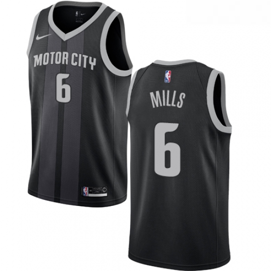 Youth Nike Detroit Pistons 6 Terry Mills Swingman Black NBA Jersey City Edition