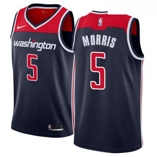 Youth Nike Washington Wizards 5 Markieff Morris Swingman Navy Blue NBA Jersey Statement Edition