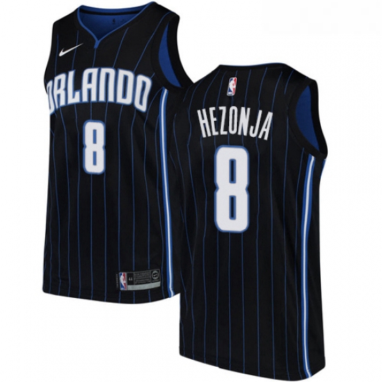 Youth Nike Orlando Magic 8 Mario Hezonja Authentic Black Alternate NBA Jersey Statement Edition