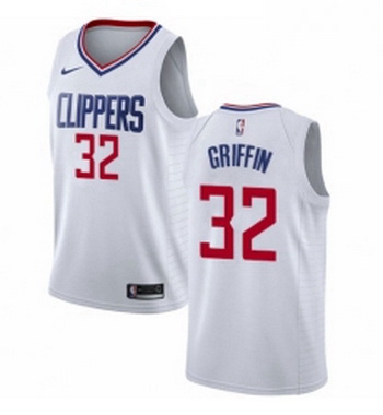 Youth Nike Los Angeles Clippers 32 Blake Griffin Authentic White NBA Jersey Association Edition