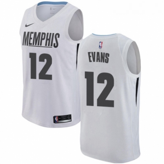 Youth Nike Memphis Grizzlies 12 Tyreke Evans Swingman White NBA Jersey City Edition