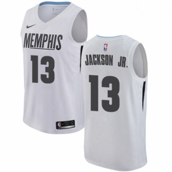 Youth Nike Memphis Grizzlies 13 Jaren Jackson Jr Swingman White NBA Jersey City Edition